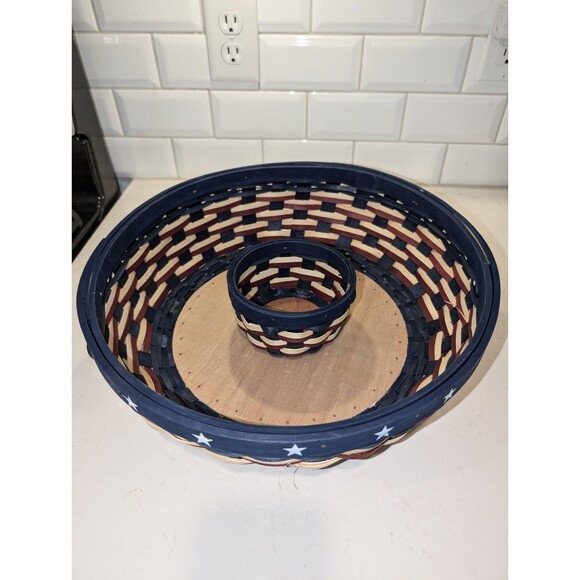 4th of July basket Chip and Dip platter - Picture 1 of 9